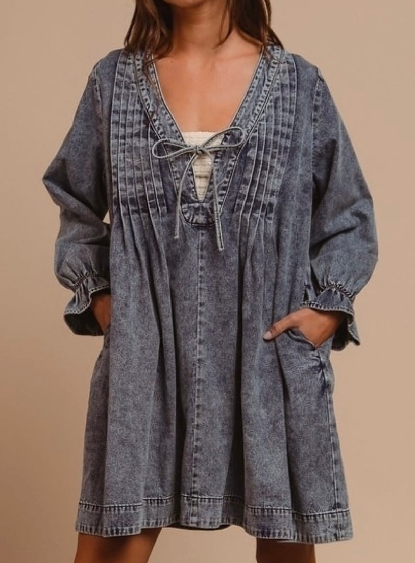 So Me Denim Dress