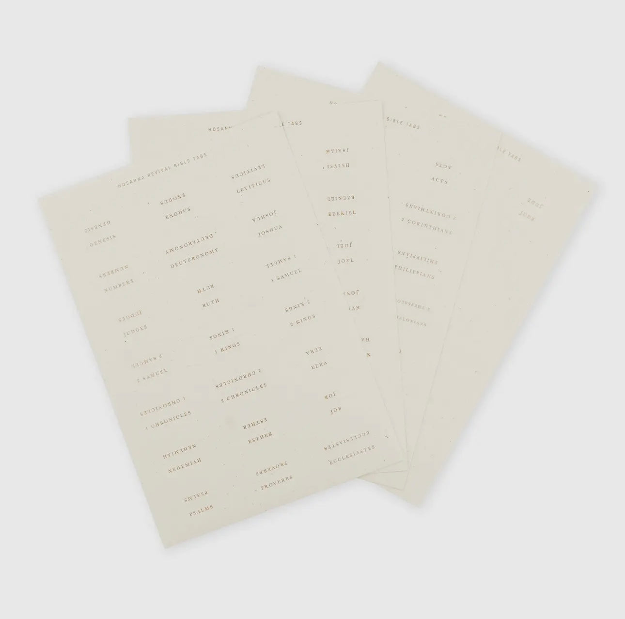 Bible Tabs: Gold Foiling