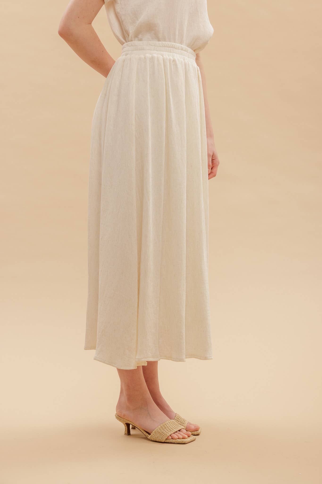 Natural Midi Skirt