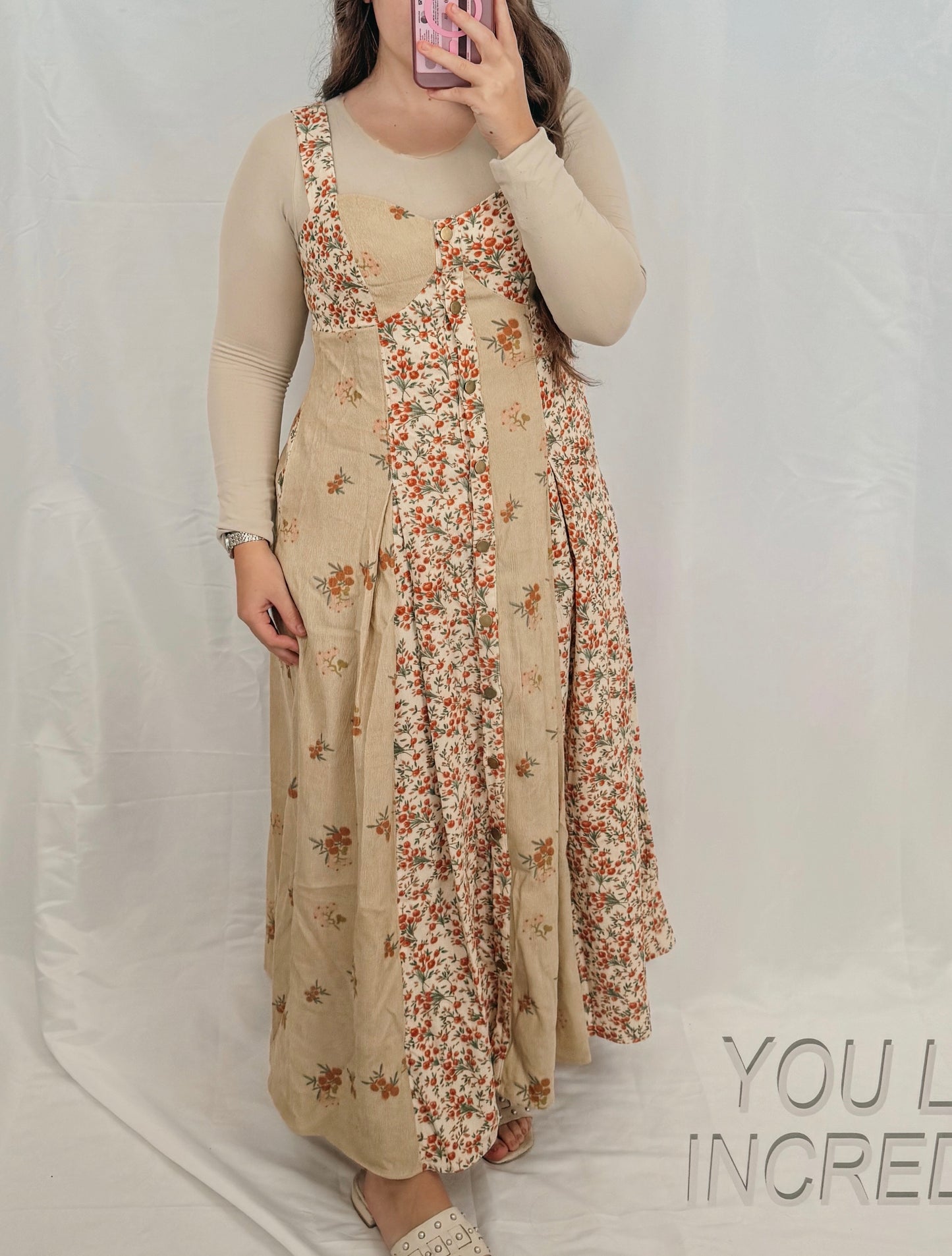 Burnt Floral Dress