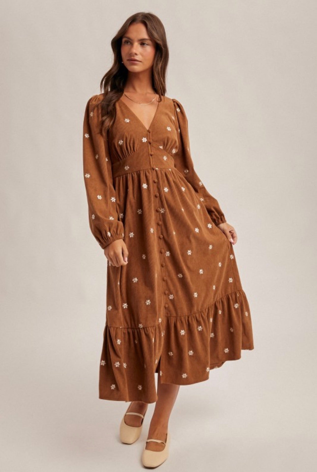 Sweet Meadows Corduroy Dress