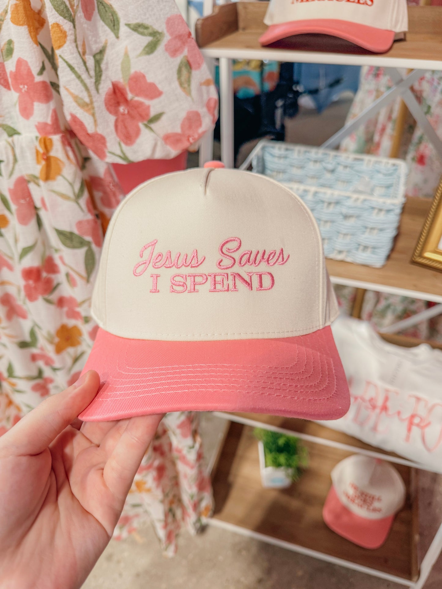 Jesus Saves I Spend Hat