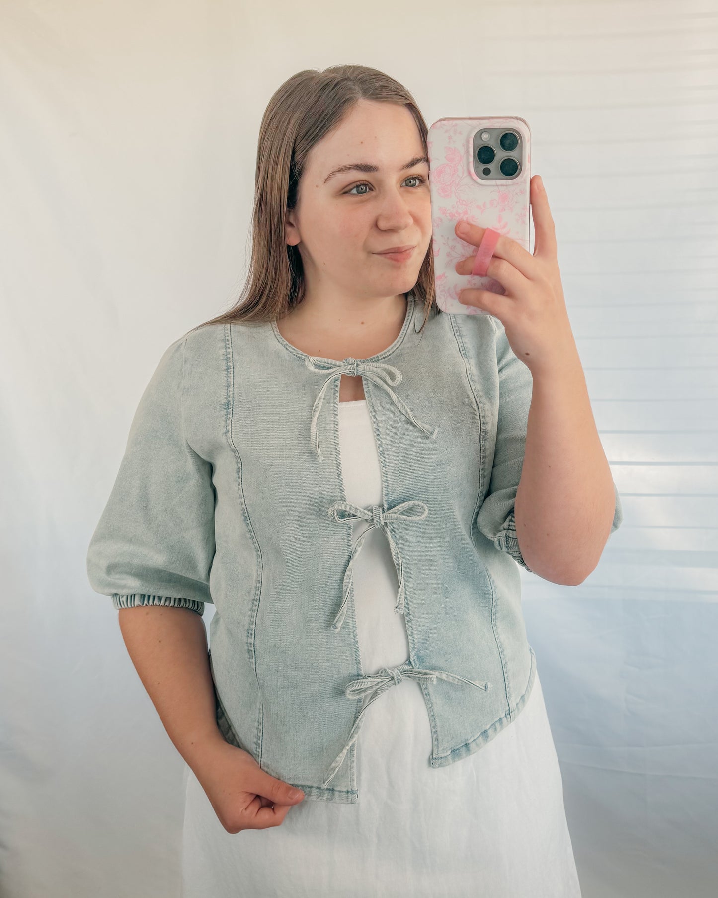 Tied To Me Denim Top