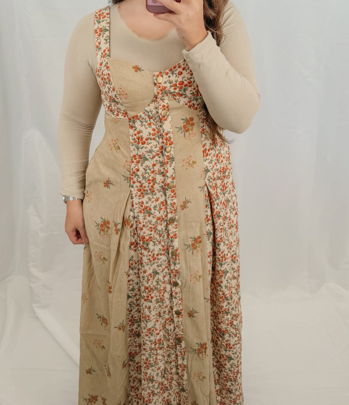 Burnt Floral Dress