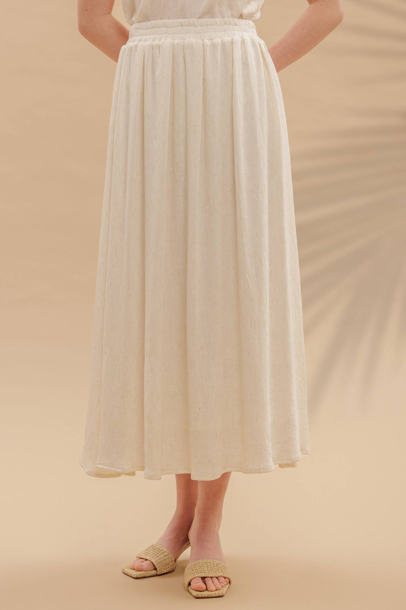 Natural Midi Skirt