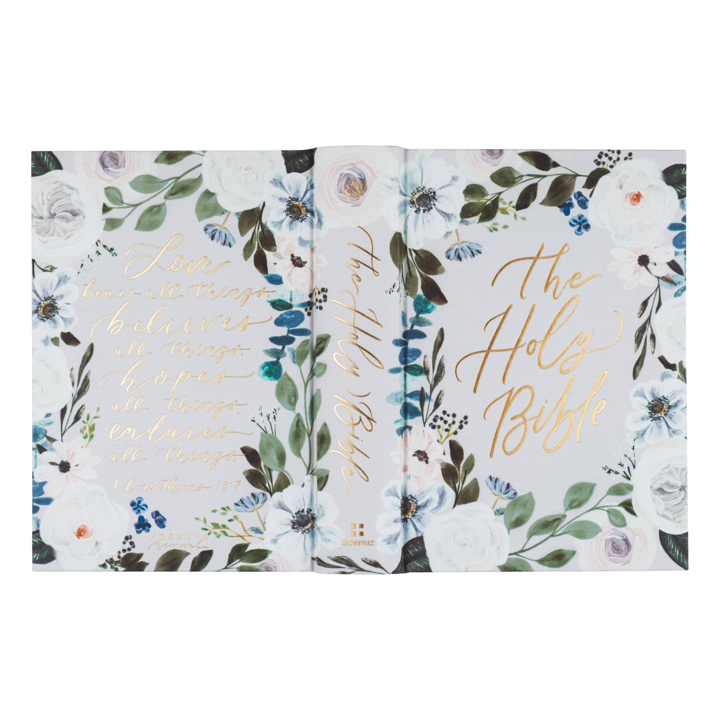 ESV Large Print Journaling Bible Victoria Theme