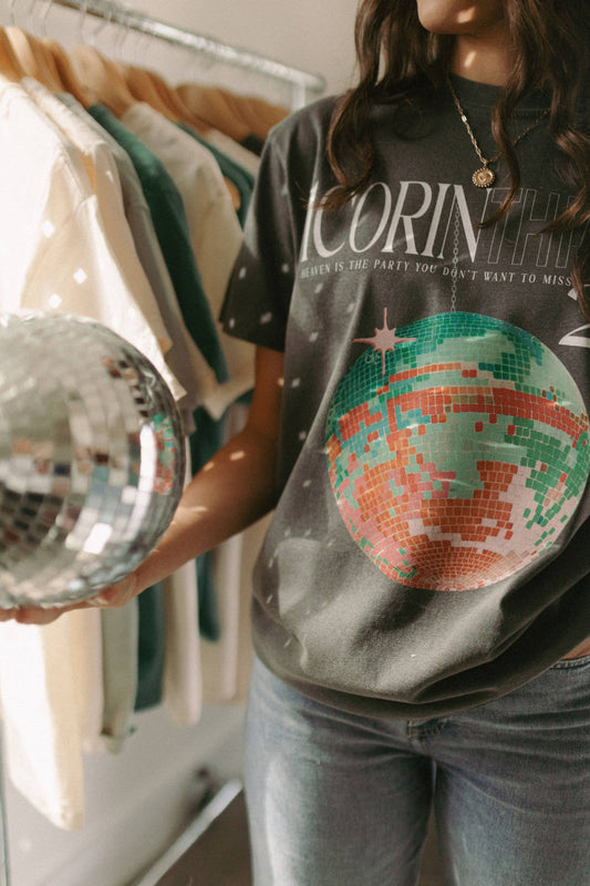 Heaven Is The Party You Don't Want To Miss Disco Graphic Tee