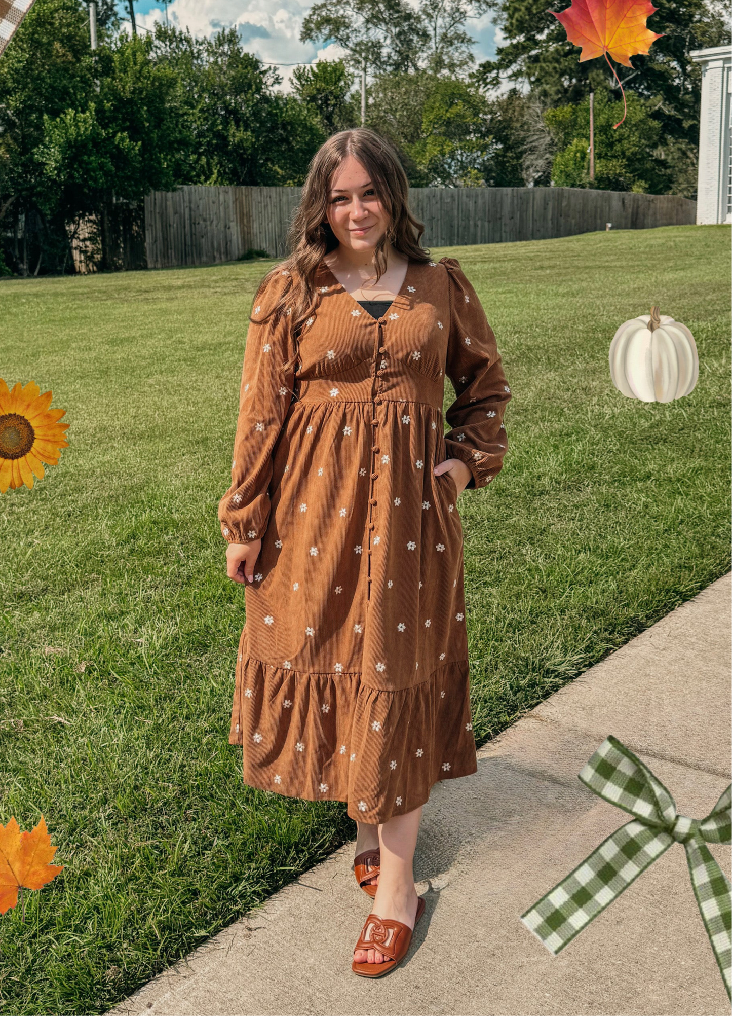 Sweet Meadows Corduroy Dress