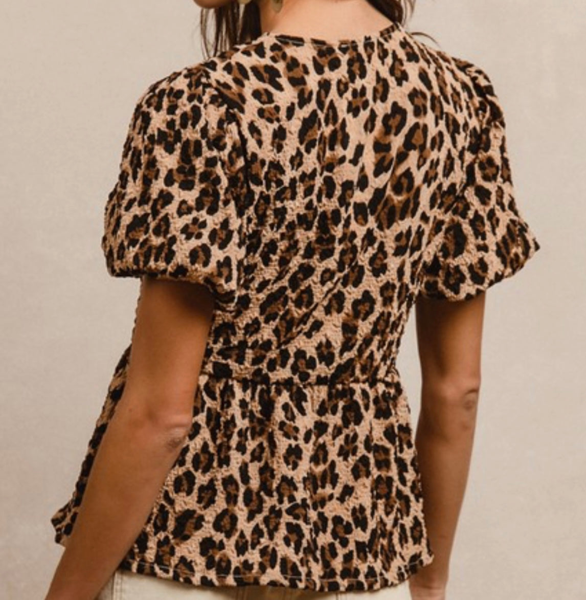 Adrianna Leopard Top