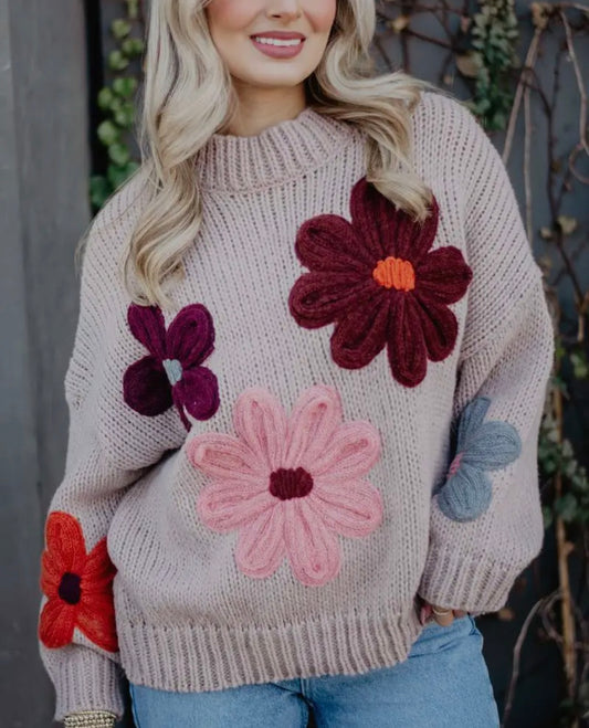 Posy Knit Sweater