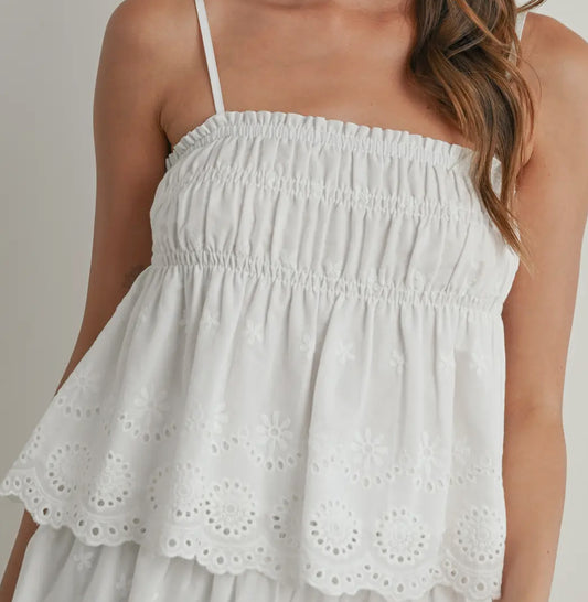 Still & Sweet Eyelet Top