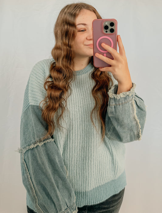 Denim Blues Sweater